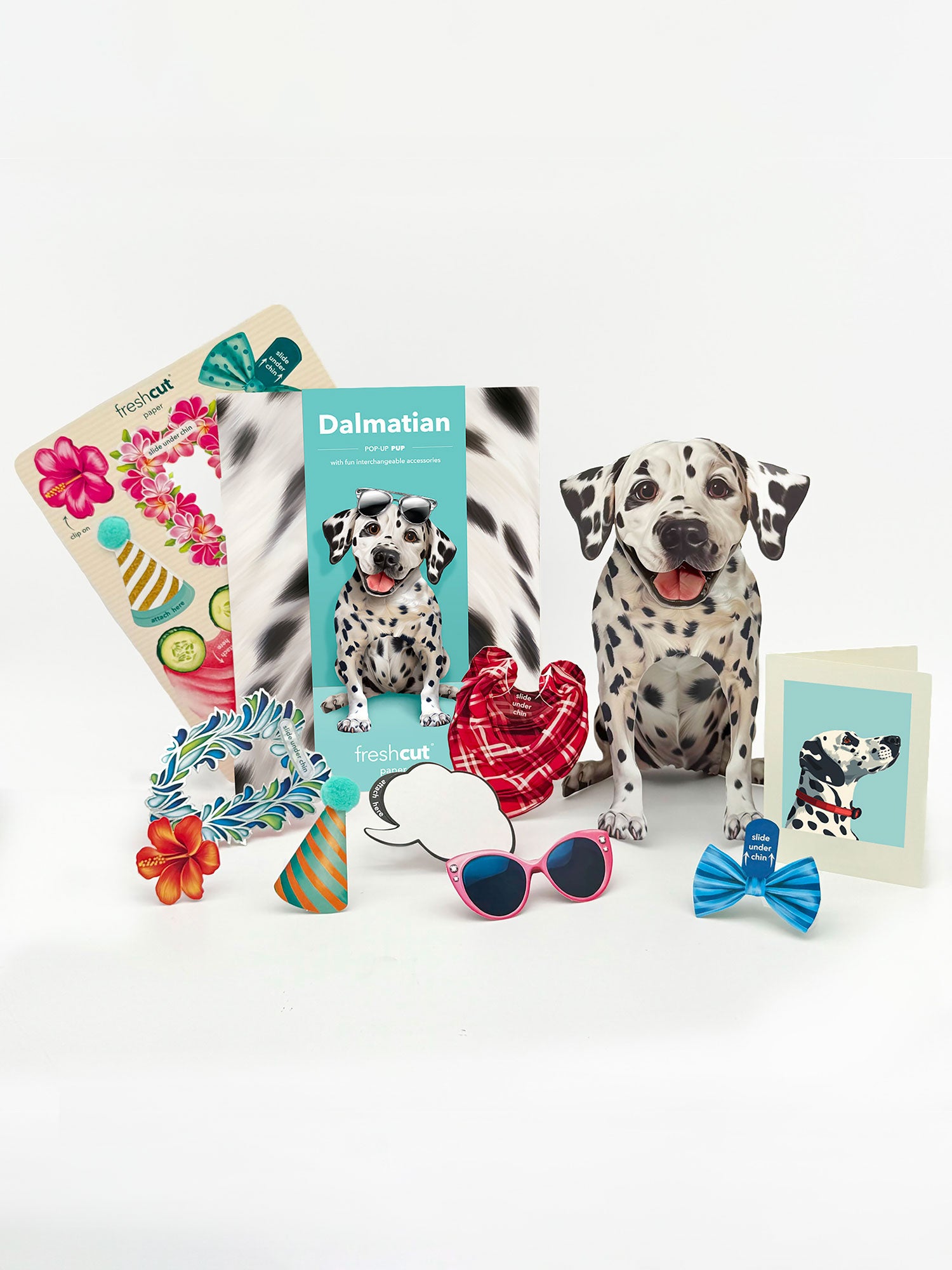 Dalmatian Pop-Up Pup with accessories