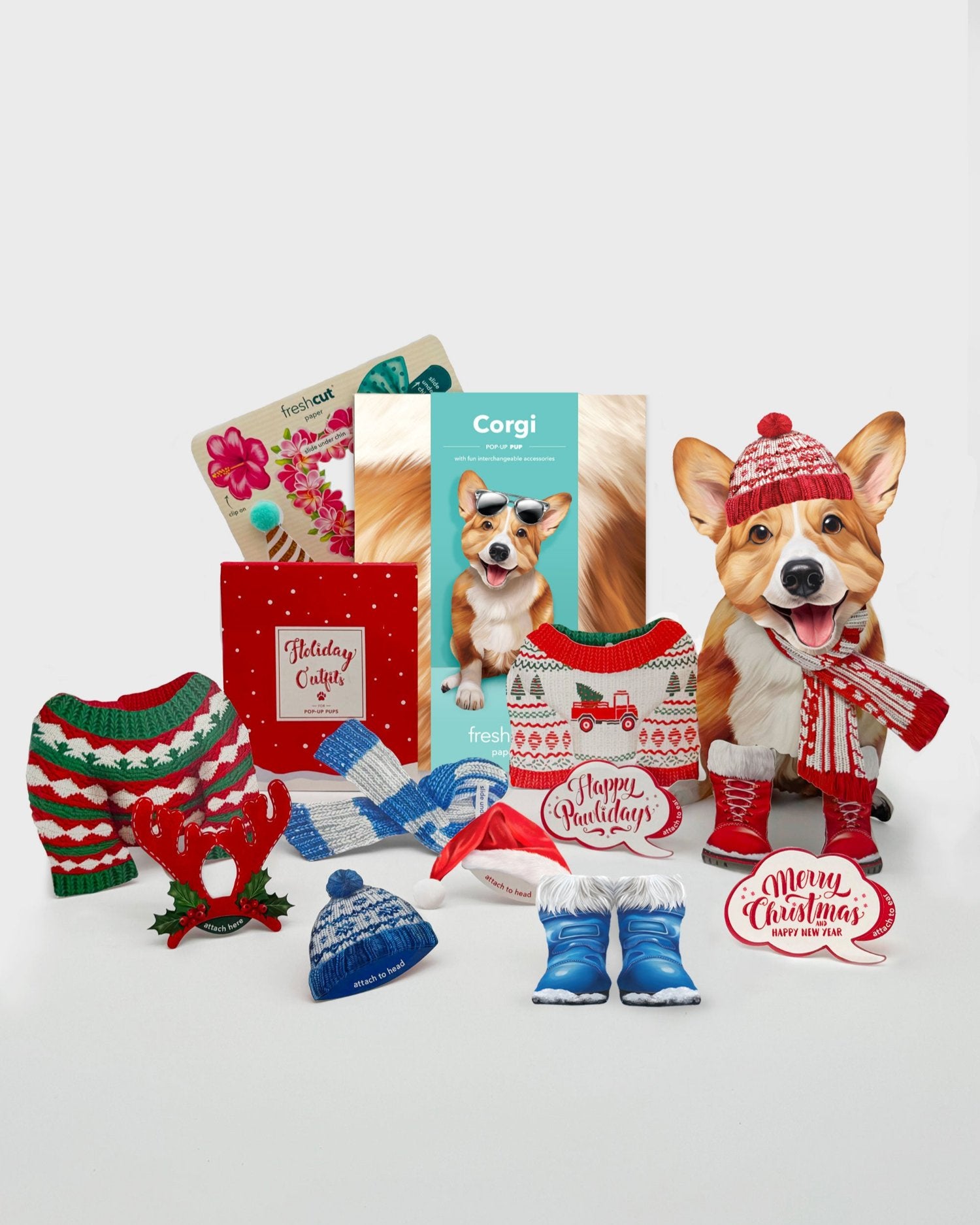 Corgi Holiday Whats Included