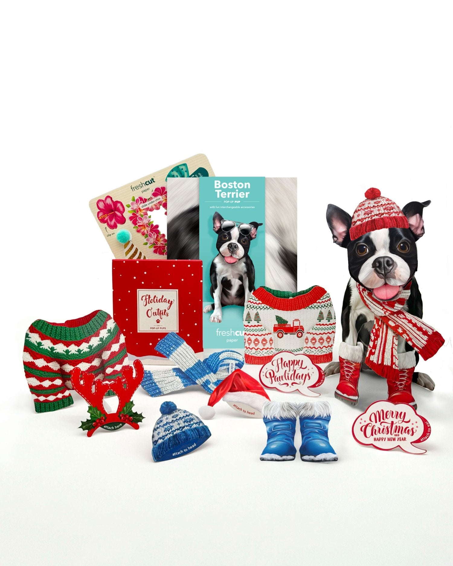 Boston Terrier Holiday Whats Included