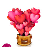 Mini Heart Balloons Pop-Up Card