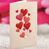 Mini Heart Balloons Pop-Up Card